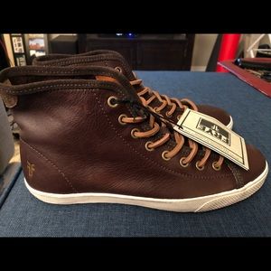 Frye Mens Chocolate Chamber High Tops size 8.5
